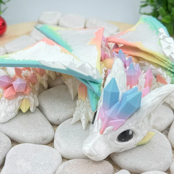Wolfskristalldrache – Mystische Kristallkraft
